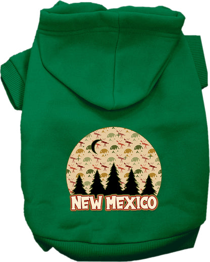 Pet Dog & Cat Screen Printed Hoodie for Small to Medium Pets (Sizes XS-XL), "New Mexico Under The Stars"