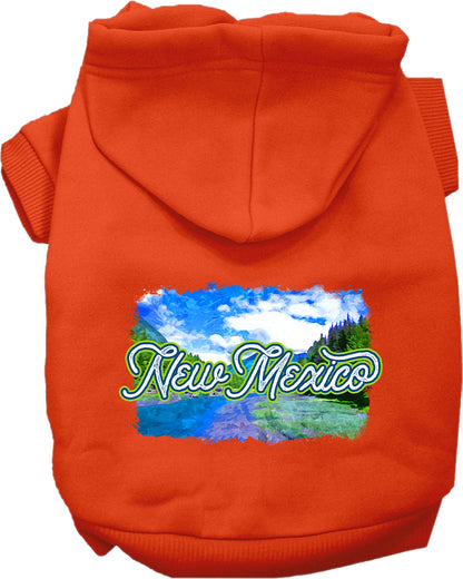 Pet Dog & Cat Screen Printed Hoodie for Small to Medium Pets (Sizes XS-XL), "New Mexico Summer"