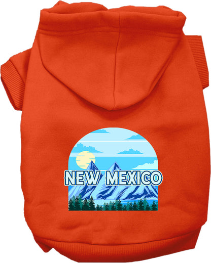 Pet Dog & Cat Screen Printed Hoodie for Small to Medium Pets (Sizes XS-XL), "New Mexico Trailblazer"