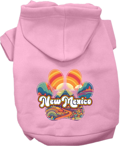 Pet Dog & Cat Screen Printed Hoodie for Small to Medium Pets (Sizes XS-XL), "New Mexico Groovy Summit"