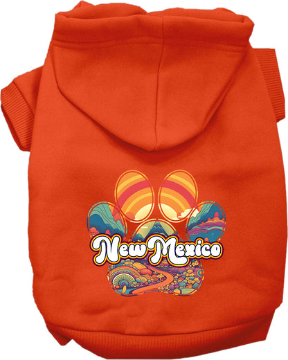 Pet Dog & Cat Screen Printed Hoodie for Small to Medium Pets (Sizes XS-XL), "New Mexico Groovy Summit"