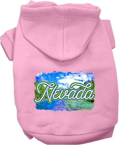 Pet Dog & Cat Screen Printed Hoodie for Small to Medium Pets (Sizes XS-XL), "Nevada Summer"