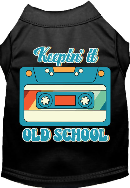 Fun Cat or Dog Shirt for Pets "Keepin it Old School"