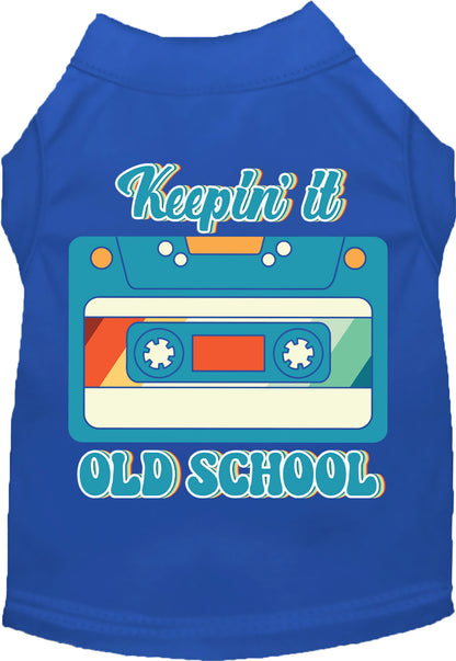 Fun Cat or Dog Shirt for Pets "Keepin it Old School"