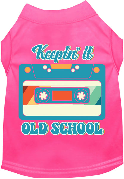 Fun Cat or Dog Shirt for Pets "Keepin it Old School"