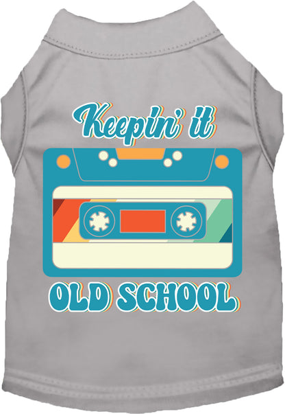 Fun Cat or Dog Shirt for Pets "Keepin it Old School"