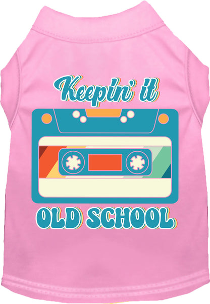 Fun Cat or Dog Shirt for Pets "Keepin it Old School"