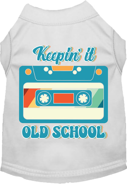 Fun Cat or Dog Shirt for Pets "Keepin it Old School"