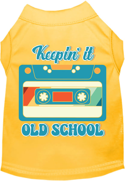 Fun Cat or Dog Shirt for Pets "Keepin it Old School"