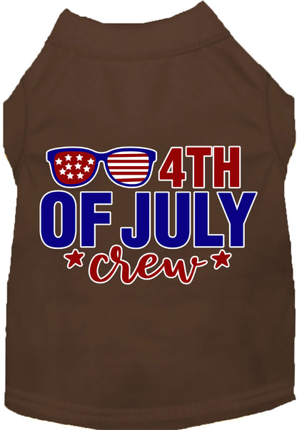 Patriotic Cat or Dog Shirt for Pets "Chill 4th of July Crew"