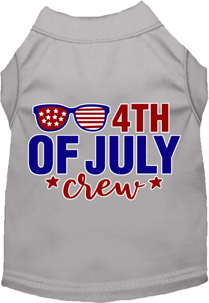 Patriotic Cat or Dog Shirt for Pets "Chill 4th of July Crew"