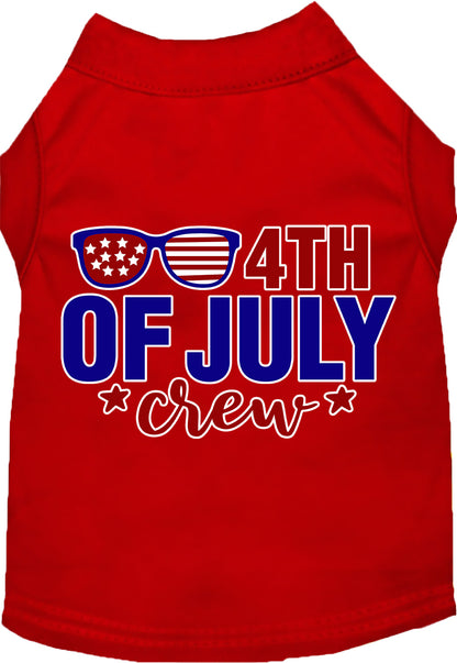 Patriotic Cat or Dog Shirt for Pets "Chill 4th of July Crew"