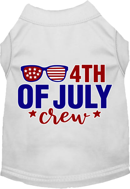 Patriotic Cat or Dog Shirt for Pets "Chill 4th of July Crew"