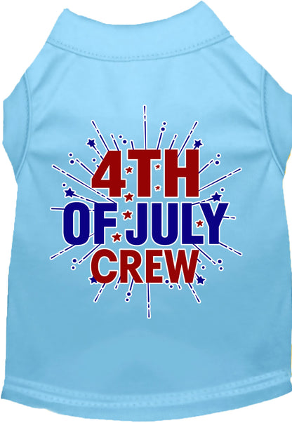 Patriotic Cat or Dog Shirt for Pets "Fireworks and 4th of July Crew"