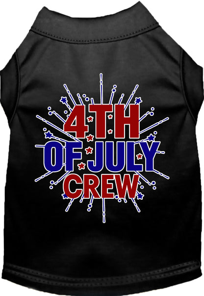 Patriotic Cat or Dog Shirt for Pets "Fireworks and 4th of July Crew"