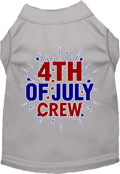 Patriotic Cat or Dog Shirt for Pets "Fireworks and 4th of July Crew"