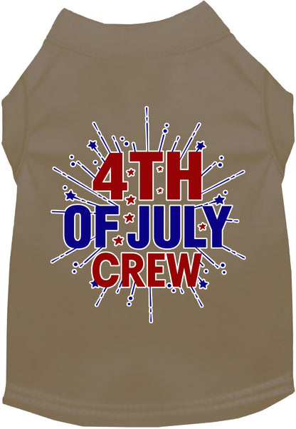 Patriotic Cat or Dog Shirt for Pets "Fireworks and 4th of July Crew"