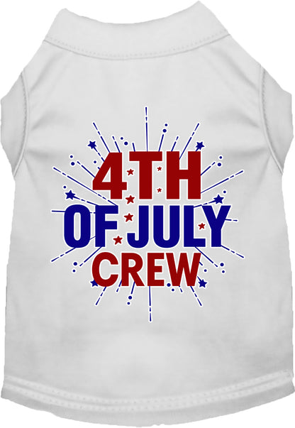 Patriotic Cat or Dog Shirt for Pets "Fireworks and 4th of July Crew"