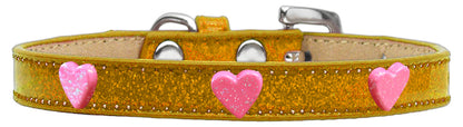 Dog, Puppy & Pet Widget Ice Cream Collar, "Pink Glitter Heart"