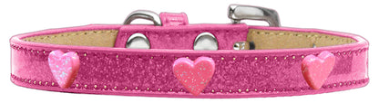 Dog, Puppy & Pet Widget Ice Cream Collar, "Pink Glitter Heart"