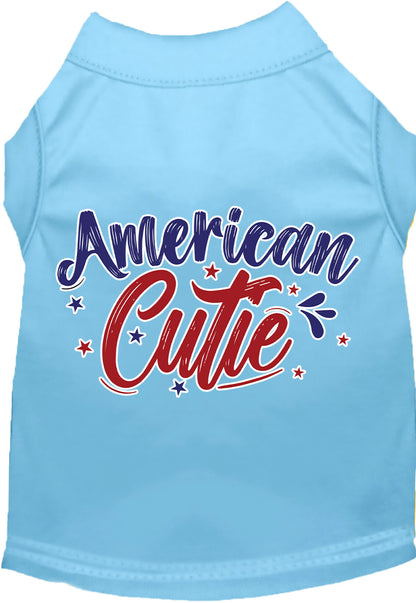 Patriotic Cat or Dog Shirt for Pets "American Cutie"