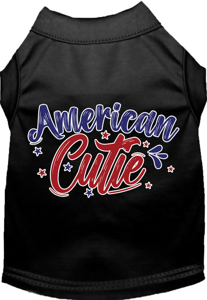 Patriotic Cat or Dog Shirt for Pets "American Cutie"