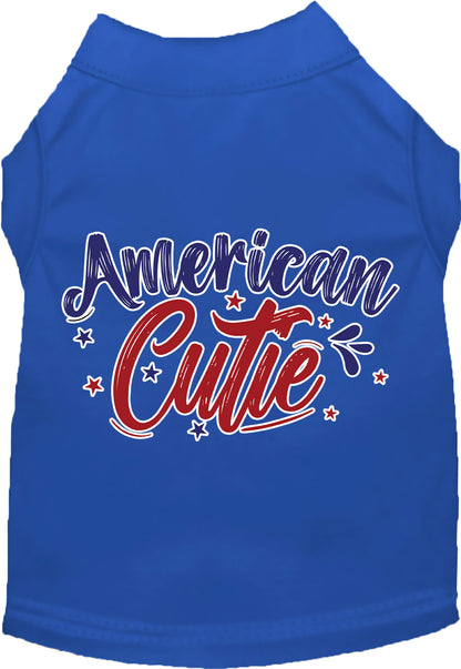 Patriotic Cat or Dog Shirt for Pets "American Cutie"