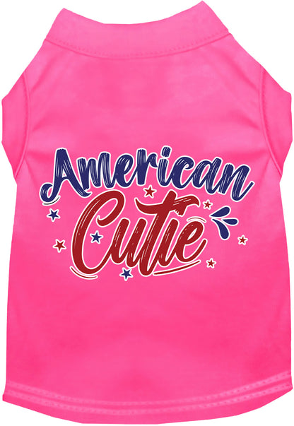 Patriotic Cat or Dog Shirt for Pets "American Cutie"