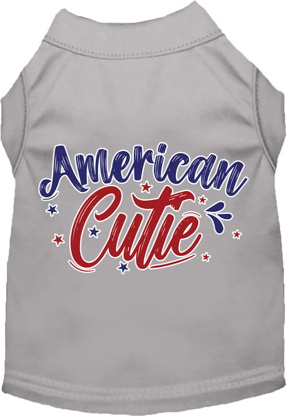 Patriotic Cat or Dog Shirt for Pets "American Cutie"