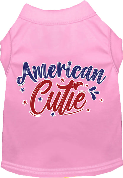 Patriotic Cat or Dog Shirt for Pets "American Cutie"