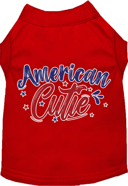 Patriotic Cat or Dog Shirt for Pets "American Cutie"