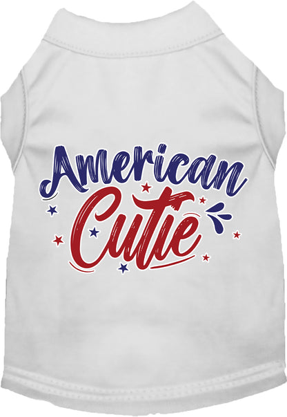 Patriotic Cat or Dog Shirt for Pets "American Cutie"