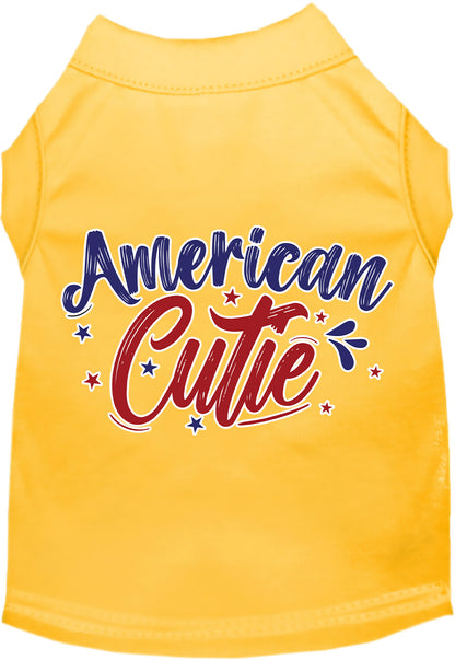 Patriotic Cat or Dog Shirt for Pets "American Cutie"