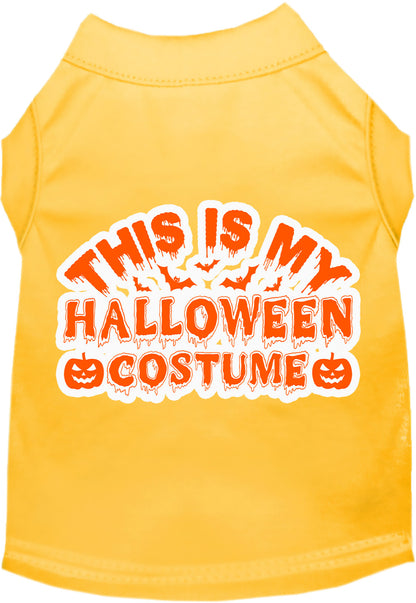 Halloween Cat or Dog Shirt for Pets "This is my Halloween Costume"