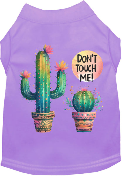 Adorable Cat or Dog Shirt for Pets "Don't Touch Me Cactus"