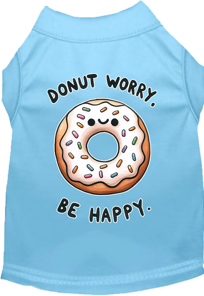 Adorable Cat or Dog Shirt for Pets "Donut Worry, Be Happy"