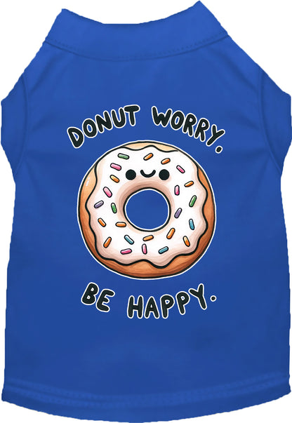 Adorable Cat or Dog Shirt for Pets "Donut Worry, Be Happy"