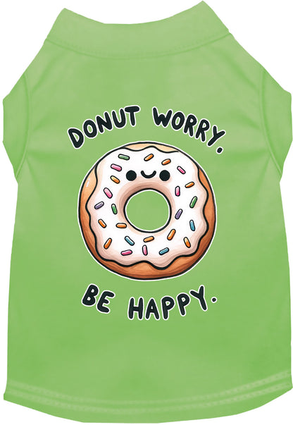 Adorable Cat or Dog Shirt for Pets "Donut Worry, Be Happy"