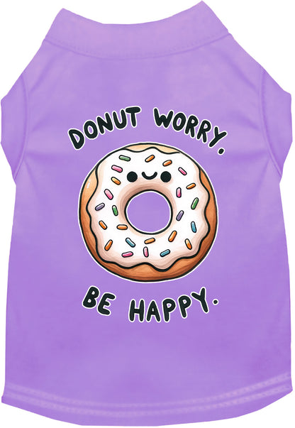 Adorable Cat or Dog Shirt for Pets "Donut Worry, Be Happy"