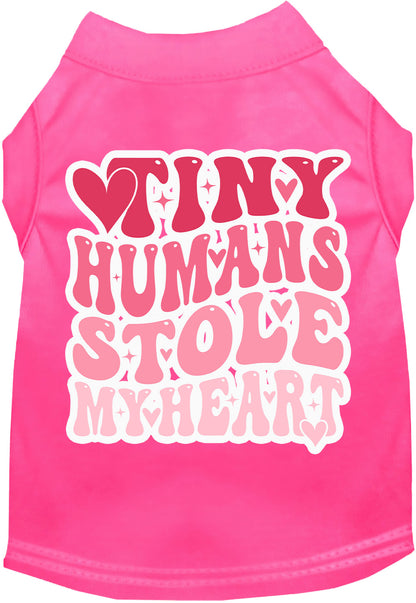 Adorable Cat or Dog Shirt for Pets "Tiny Humans Stole My Heart"