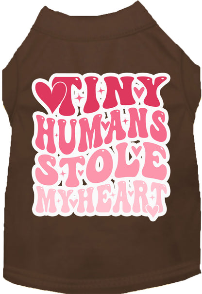 Adorable Cat or Dog Shirt for Pets "Tiny Humans Stole My Heart"