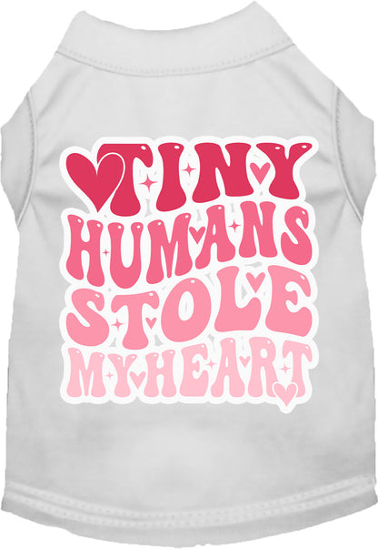 Adorable Cat or Dog Shirt for Pets "Tiny Humans Stole My Heart"