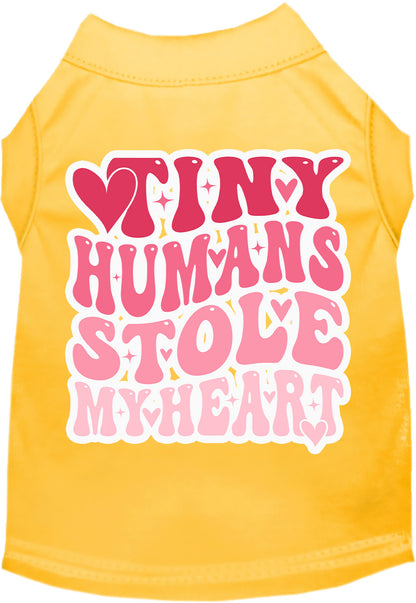 Adorable Cat or Dog Shirt for Pets "Tiny Humans Stole My Heart"