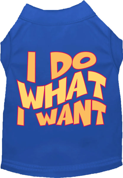 Adorable Cat or Dog Shirt for Pets "I Do What I Want"
