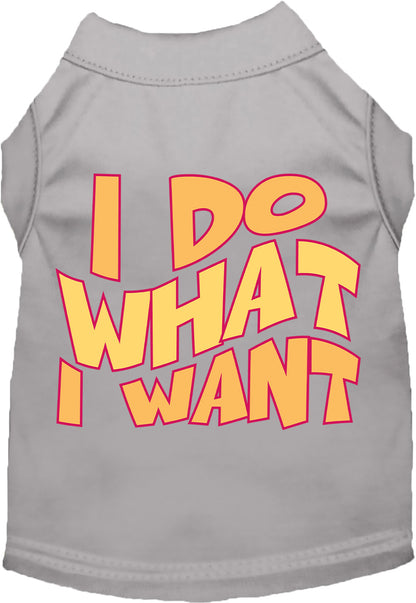 Adorable Cat or Dog Shirt for Pets "I Do What I Want"