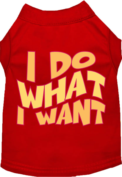 Adorable Cat or Dog Shirt for Pets "I Do What I Want"