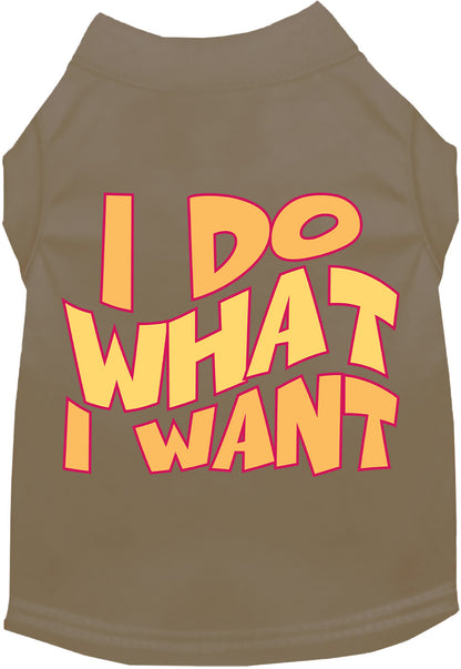 Adorable Cat or Dog Shirt for Pets "I Do What I Want"