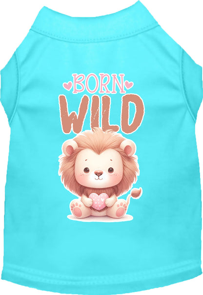 Adorable Cat or Dog Shirt for Pets "Born Wild"