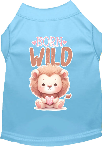 Adorable Cat or Dog Shirt for Pets "Born Wild"