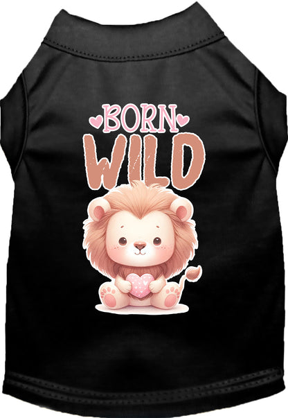 Adorable Cat or Dog Shirt for Pets "Born Wild"